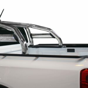 Maxe polished stainless steel double cab oval sports bar (compatible with VW Amarok Next Gen).