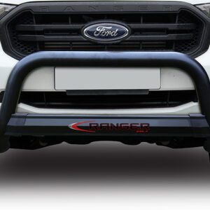 Ford Ranger T7 MLA Black Stain/Steel Nudge Bar