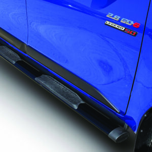 Hilux GD6 Black Stain/Steel Double Cab Side Steps