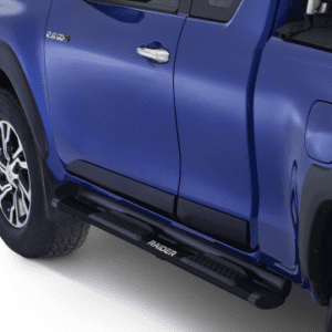 Hilux GD6 Oval Black Stain/Steel Extra Cab Side Steps