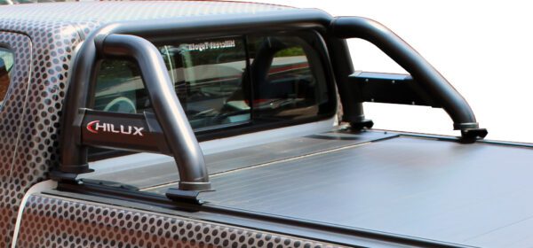Toyota Hilux GD 6 FL Black RollaTop Compatible Sports Bar