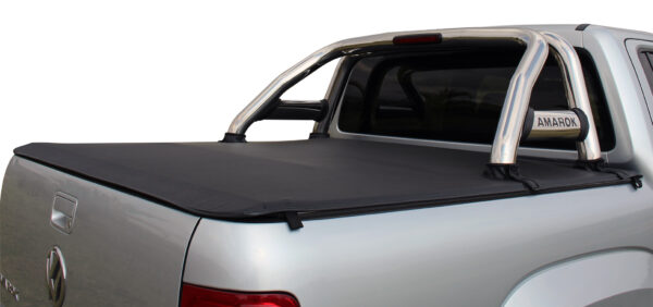 VW Amarok polished stainless steel sports bar with LED light