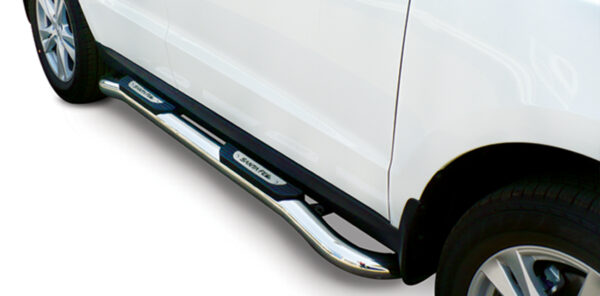 Hyundai Santa polished stainless steel side steps