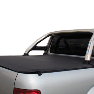 VW Amarok 2017 soft tonneau cover compatible with 2017 sports bar