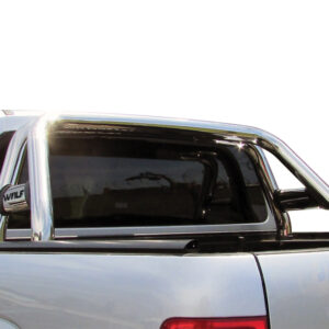 VW Amarok polished stainless steel sports bar fitted to double cab
