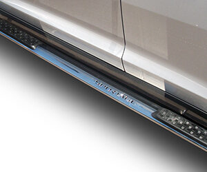 Kia Sportage polished stainless steel side steps for models 2014 to 2021