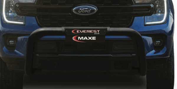 Ford Everest Next Gen black stainless steel nudge bar (PDC compatible)