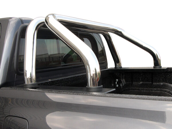 Polished stainless steel sports bar for Toyota Hilux GD6 double/extended cab
