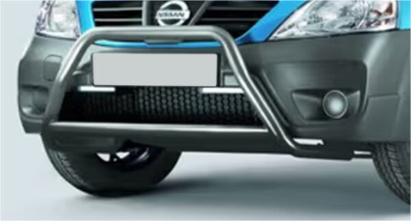 Nissan NP200 ICE-style black metal nudge bar