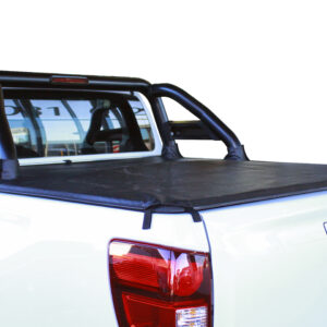 Mazda BT-50 black stainless steel sports bar with LED brake light