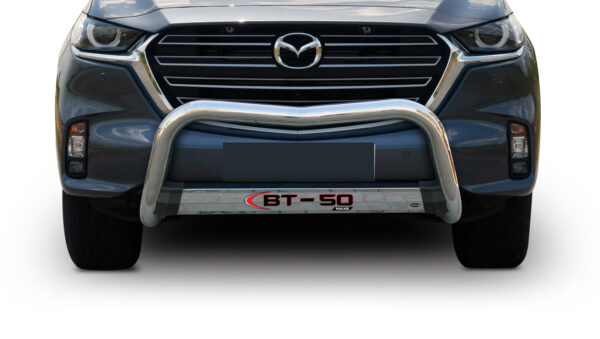 Mazda BT-50 with polished stainless steel nudge bar