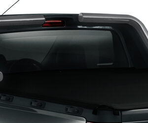 Grey stainless steel sports bar installed on Nissan NP200 single cab with tonneau cover