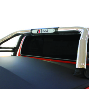 Toyota Hilux GD6 Dakar polished stainless steel sports bar fitted on double cab