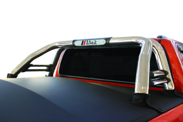 Toyota Hilux GD6 Dakar polished stainless steel sports bar fitted on double cab