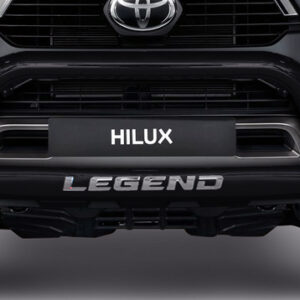 Toyota Hilux Legend 2020 black stainless steel oval nudge bar