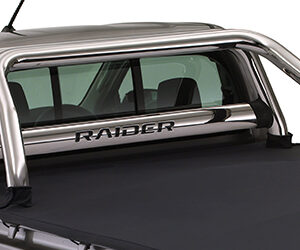 Toyota Hilux GD6 Single Cab fitted with polished stainless steel premium sports bar