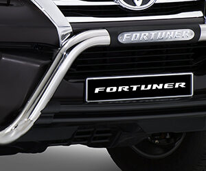 Toyota Fortuner polished stainless steel nudge bar