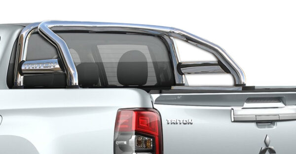 Mitsubishi Triton Double Cab Oval Polished Stainless Steel Sports Bar