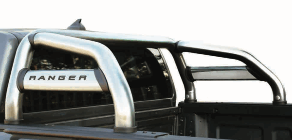 Ford Ranger MY2022 NXGEN Oval Sill Mount Polished Stainless Steel Sports Bar
