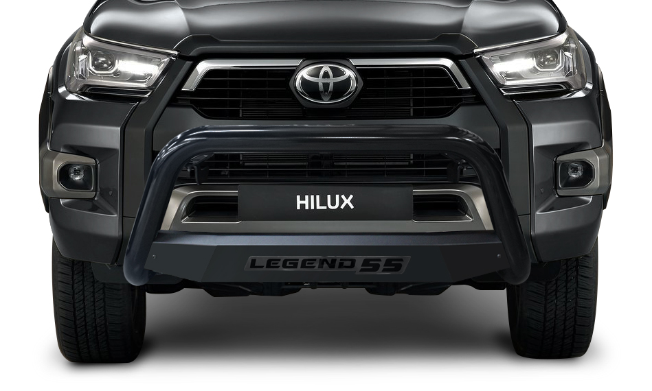 Toyota Hilux legend 55 front view with nudge bar