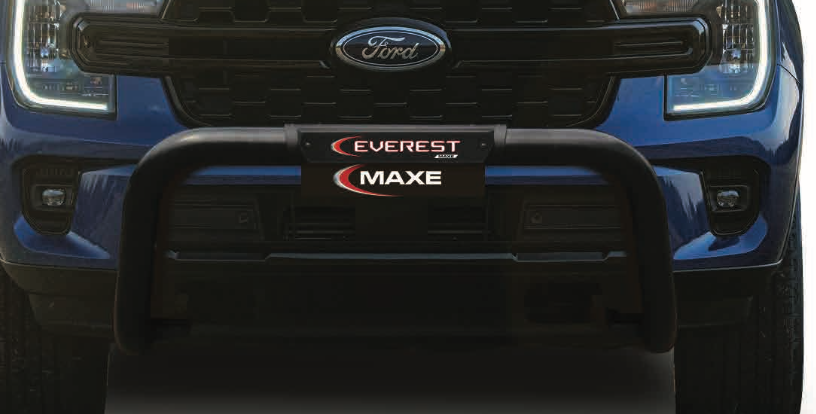 Ford Everest Next Gen PDC-Compatible Black Stainless Steel Nudge Bar