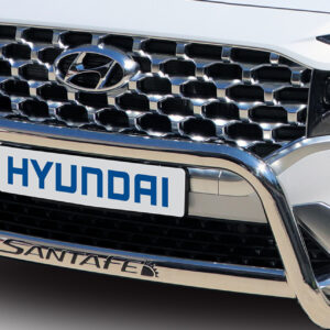 Hyundai Santa Fe Polished Stainless Steel Nudge Bar (MY2021)