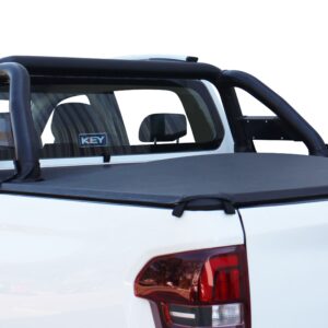 Peugeot Landtrek double cab black stainless steel sports bar (MY2021)