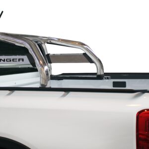 Ford Ranger Next Gen polished 304 stainless steel Polygon sports bar (double cab, MY2022)