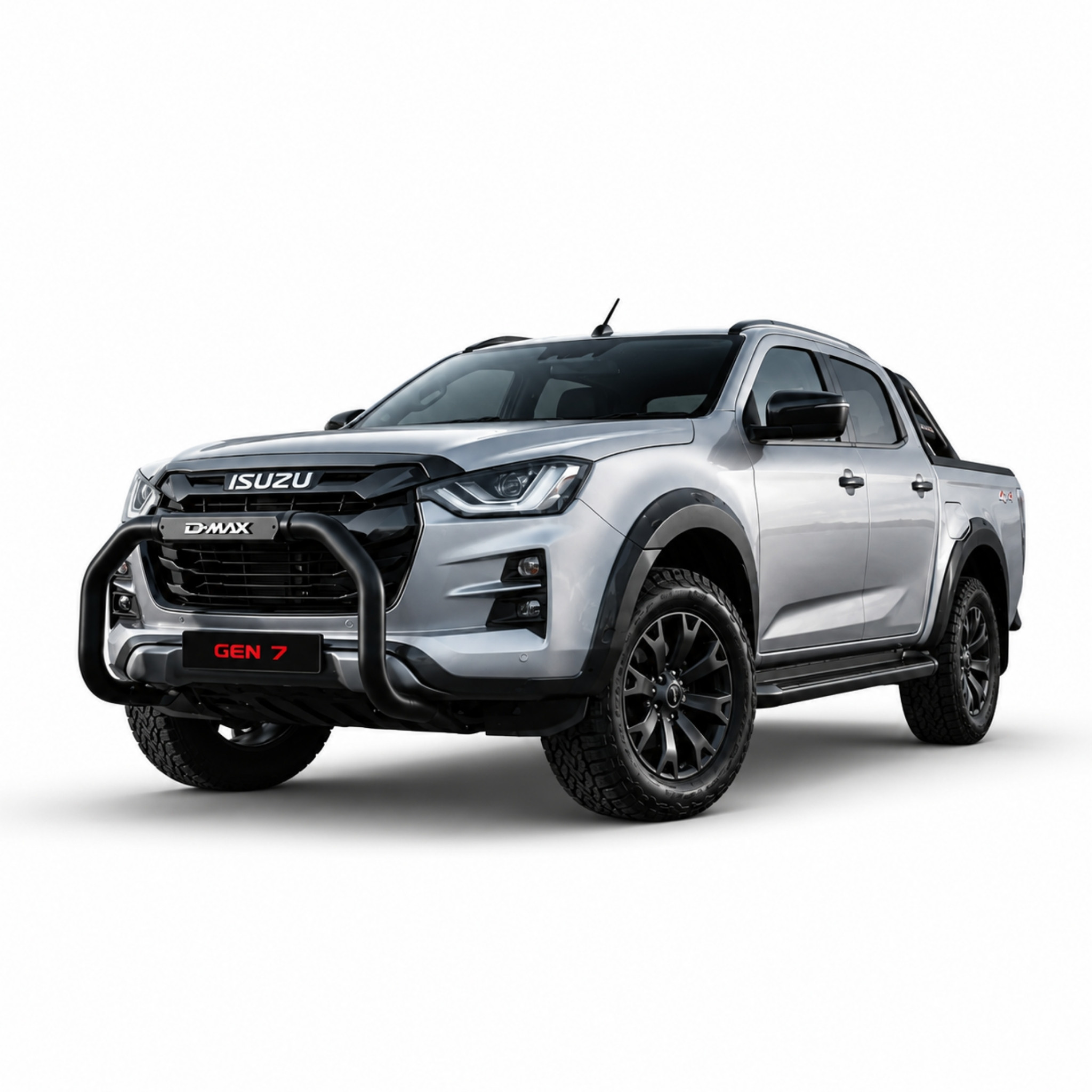 Isuzu D-Max Gen 7 with MAXE black stainless steel nudge bar South Africa