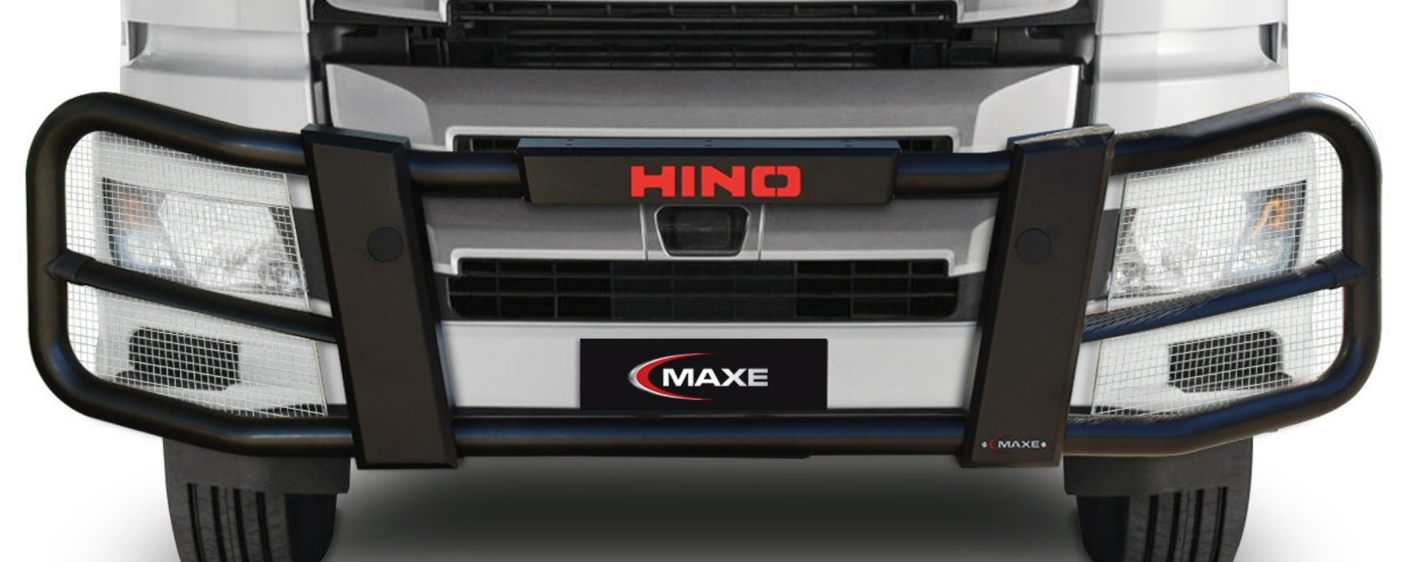 Hino 700 black coated stainless steel truck bar by MAXE
